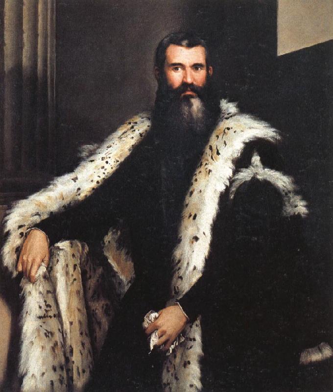 Paolo Veronese Portrait of a Gentleman in a Fur Germany oil painting art